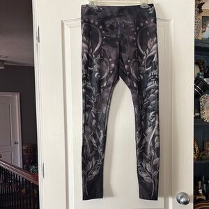 Gothic Skull Print Leggings